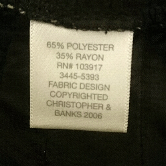 Christopher & Banks Black and Grey Tweed Pants - Picture 5 of 5